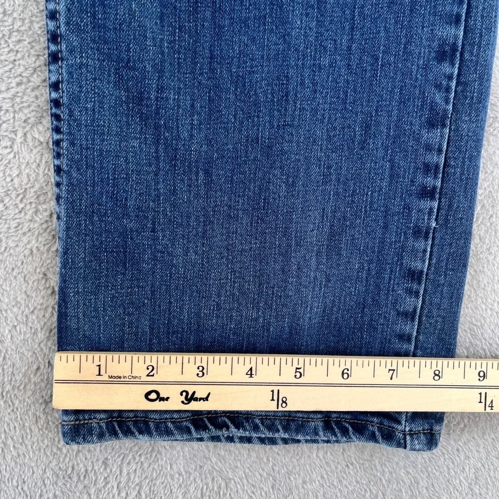 Arizona Jeans Mens 38X30 Blue Original Bootcut Mid Rise Ripped Dark Wash Denim‎
